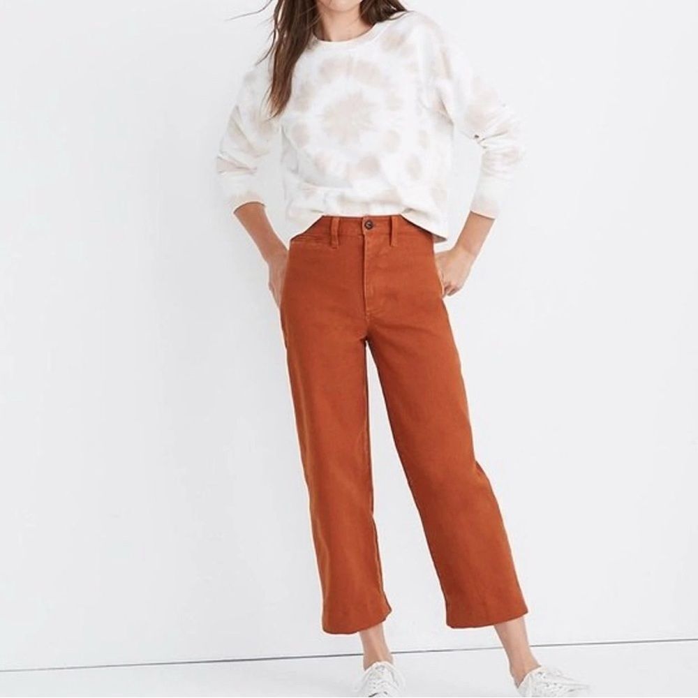 Madewell Slim Emmett Wide-Leg Crop Pants size 23
